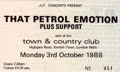 That Petrol Emotion - That Petrol Emotion, Town and Country Club, London, 1988
