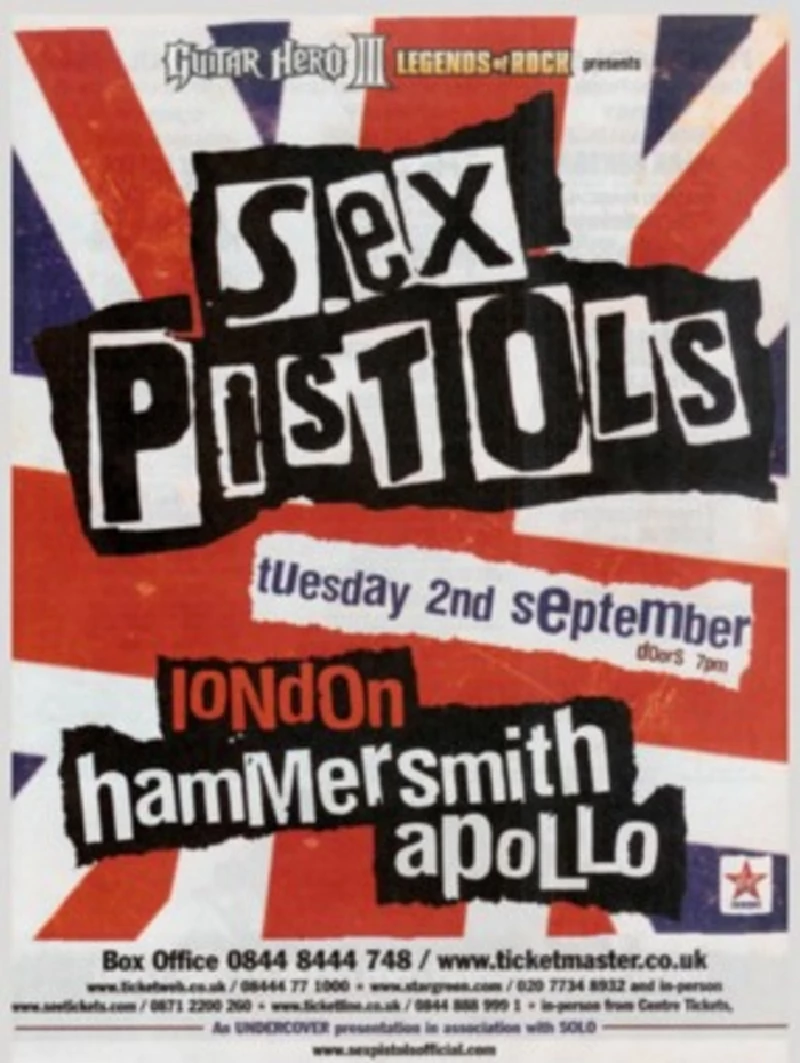 Sex Pistols - Hammersmith Apollo, London, 2/9/2008