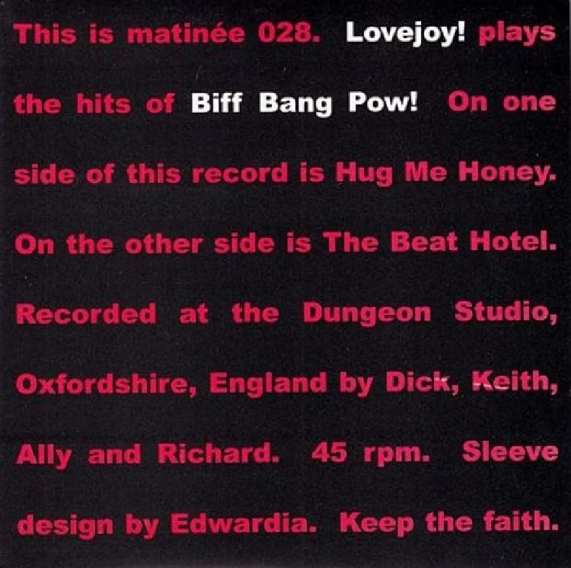 Lovejoy - Plays Biff Bang Pow